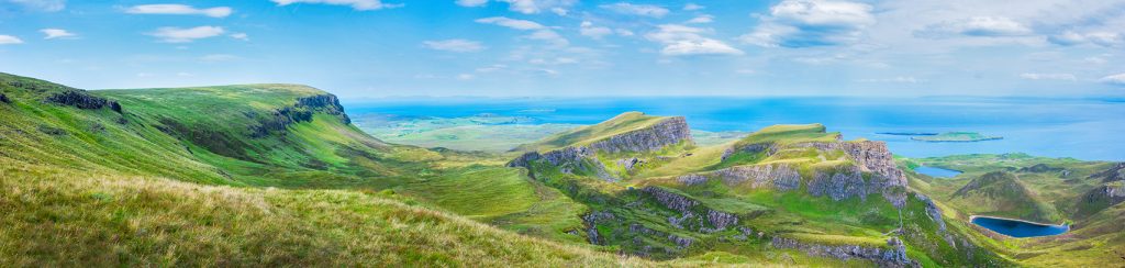 The Quiraing, Isle of Skye, gorgeous sunny summer day